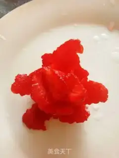 Make Strawberry garlic roses step 8