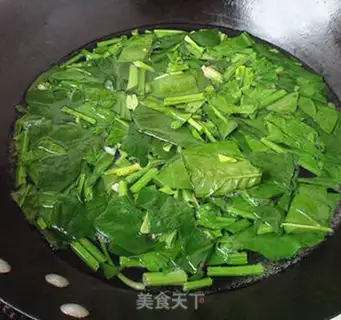 Make Soy sauce spinach step 2