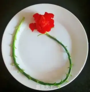 Make Strawberry garlic roses step 11
