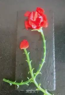 Make Strawberry garlic roses step 12