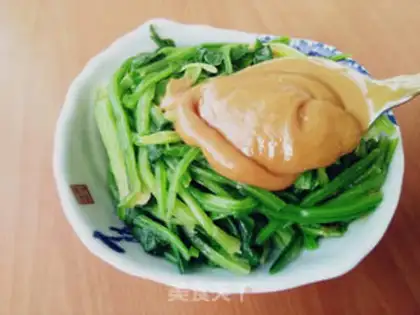 Make Sesame sauce spinach step 4