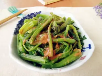 Make Sesame sauce spinach step 5