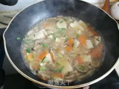 Make Tofu soup step 4