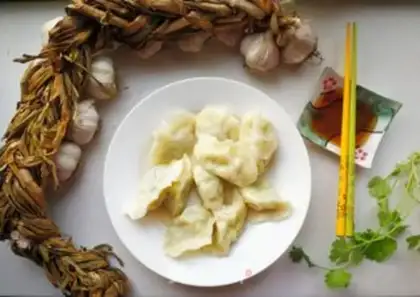 Make Watermelon, egg dumplings step 6