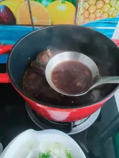 Make Big bone soup, tofu step 5