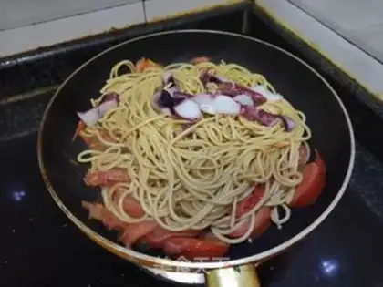 Make Fried pasta step 7