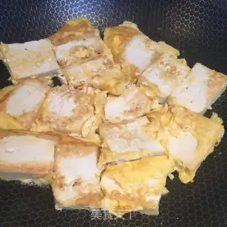 Make Garlic eggs and tofu step 4