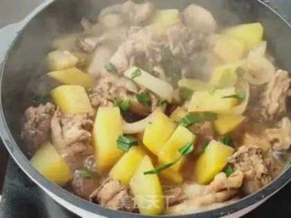 Make Frozen potato chicken step 7