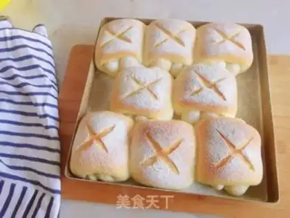 Make Japanese milk rolls step 15