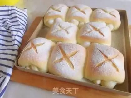 Make Japanese milk rolls step 16