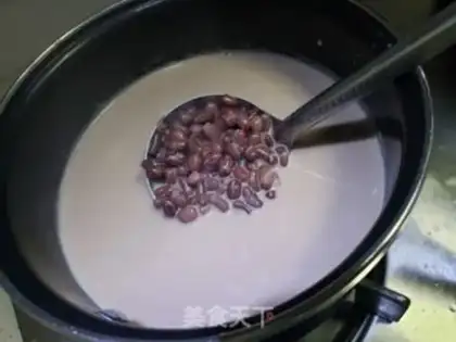 Make Milk, red bean congee step 7
