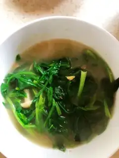Make Boiling spinach soup step 3