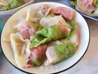 Make Colour dumplings step 8