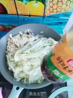 Make Cabbage and bean peel step 6