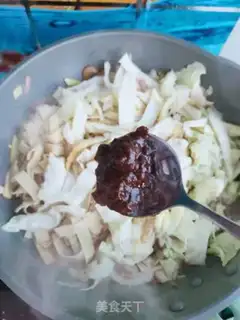 Make Cabbage and bean peel step 8
