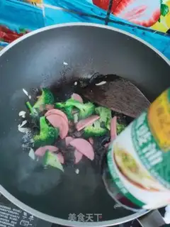 Make The ham, the blue flower step 7