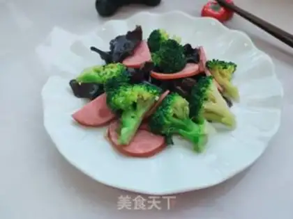 Make The ham, the blue flower step 10