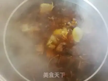 Make The pine bouquet soup step 9