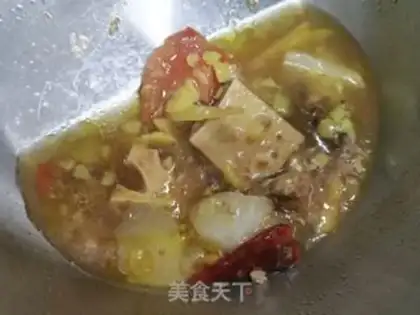Make Cowtail carrot soup noodles step 0