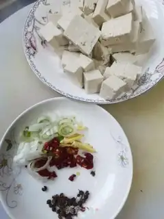 Make Chili tofu step 0