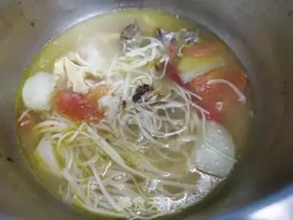 Make Cowtail carrot soup noodles step 5