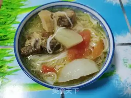 Make Cowtail carrot soup noodles step 6