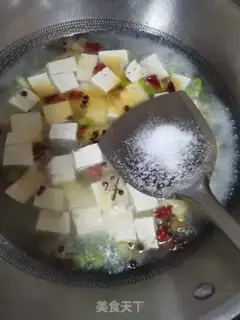 Make Chili tofu step 4