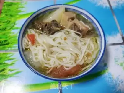 Make Cowtail carrot soup noodles step 7
