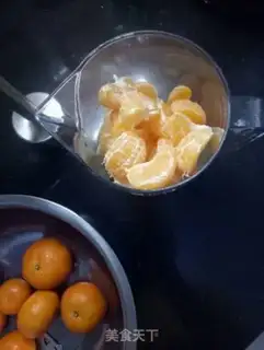 Make Apple orange juice mud step 2