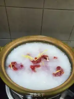 Make Cough and beef congee step 7