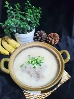 Make Cough and beef congee step 9