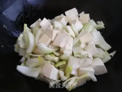 Make Tofu burn cabbage step 2