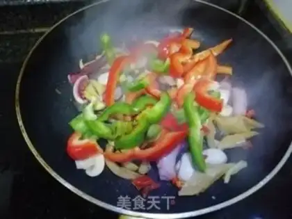 Make Pepper fried octopus feet step 4