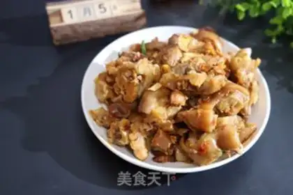 Make Bean petal pig feet step 6