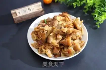 Make Bean petal pig feet step 7