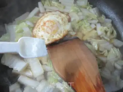 Make ♪ Fried eggs, sauerkraut ♪ step 8