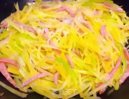 Make Potato silk with pepperoni step 8