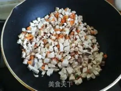 Make Mushroom tofu step 1