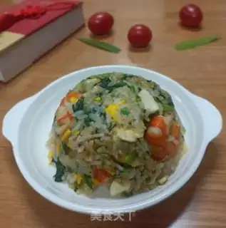 Make Pine shrimp fried rice step 5