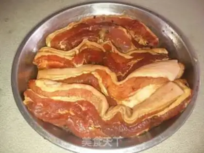 Make Homemade Sichuan bacon step 2