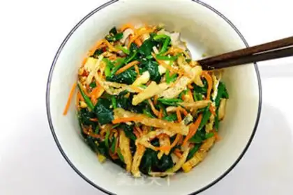 Make A spinach mushroom step 9