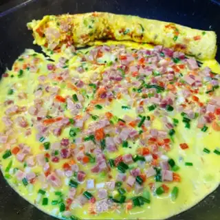 Make Breakfast egg roll step 4