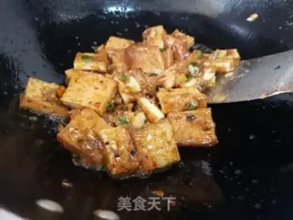 Make Spicy fried tofu step 4