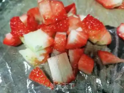 Make Strawberry congee step 5