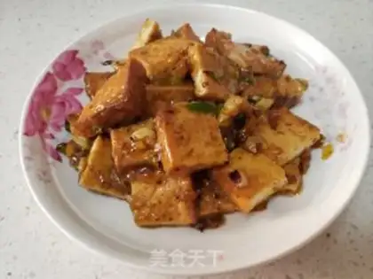 Make Spicy fried tofu step 5