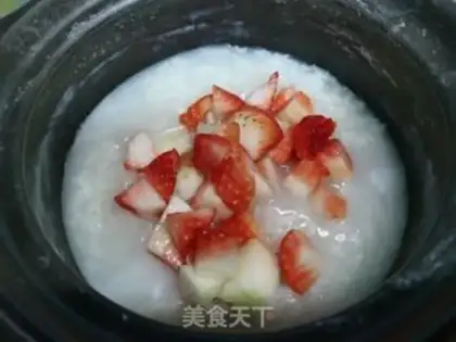 Make Strawberry congee step 6