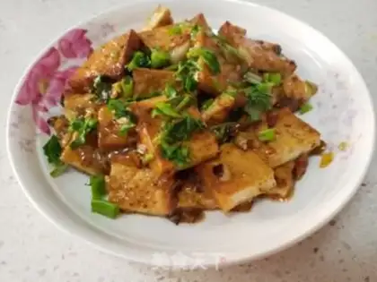 Make Spicy fried tofu step 6