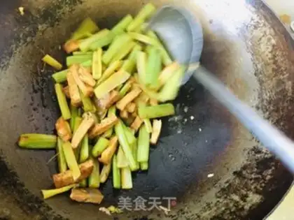 Make Celery fried tofu step 6