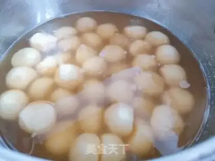 Make Abalone little potato shrimp ball step 9