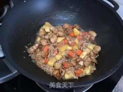Make Five bouquets of potatoes step 3